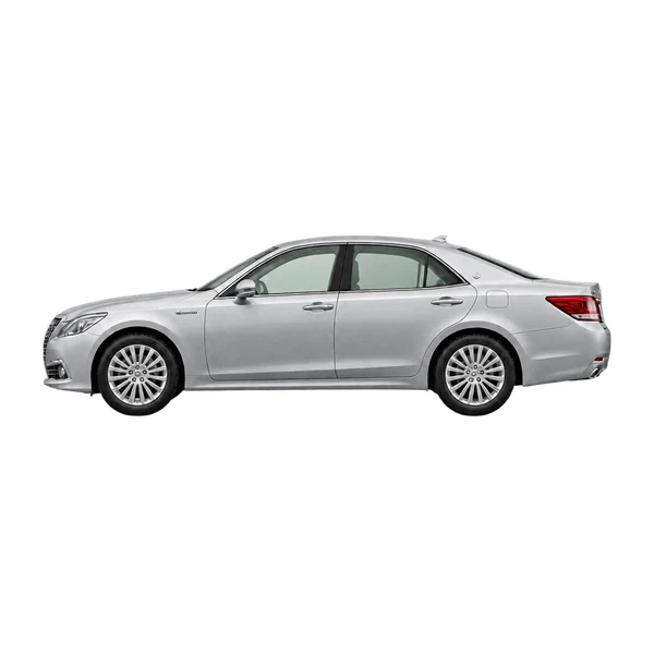2015 Toyota Crown in Silber, Ansicht: Seite (nach links gerichtet)