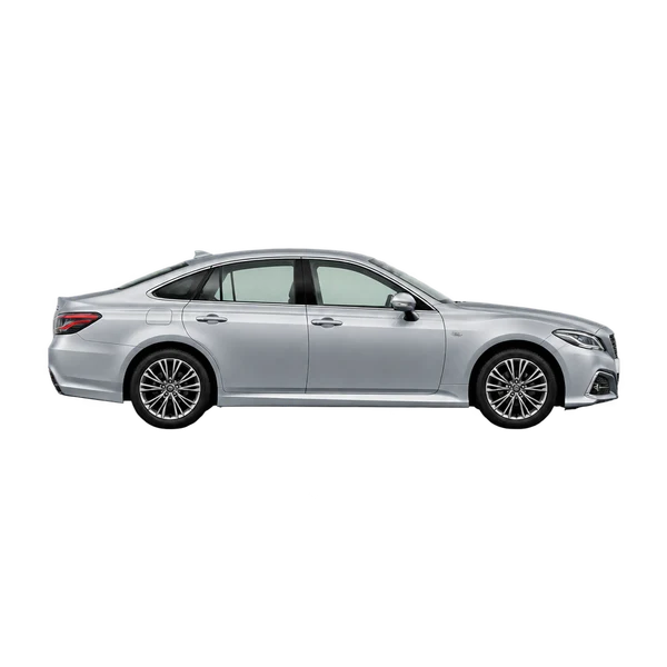 2020 Toyota Crown in Silber, Ansicht: Seite (nach rechts gewandt)