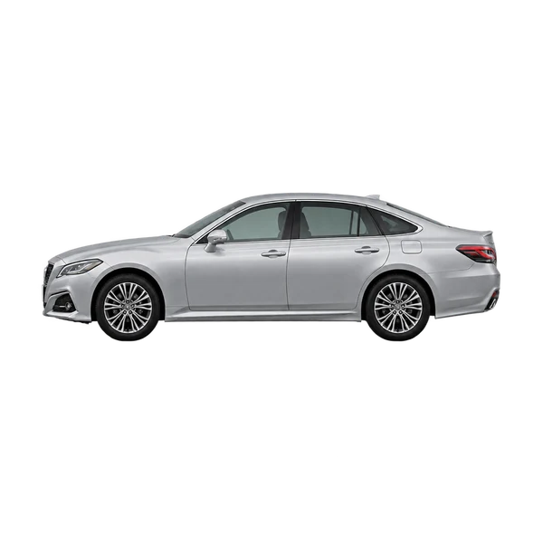2022 Toyota Crown in Silber, Ansicht: Seite (nach links gerichtet)