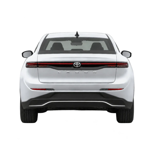 2023 Toyota Crown in Silber, Ansicht: Heck