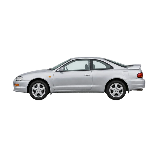 Toyota Curren 1995 باللون فضي، منظر جانبي (متجه إلى اليسار)