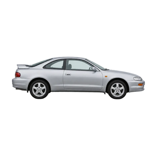 Toyota Curren 1995 باللون فضي، منظر منظر جانبي (باتجاه اليمين)