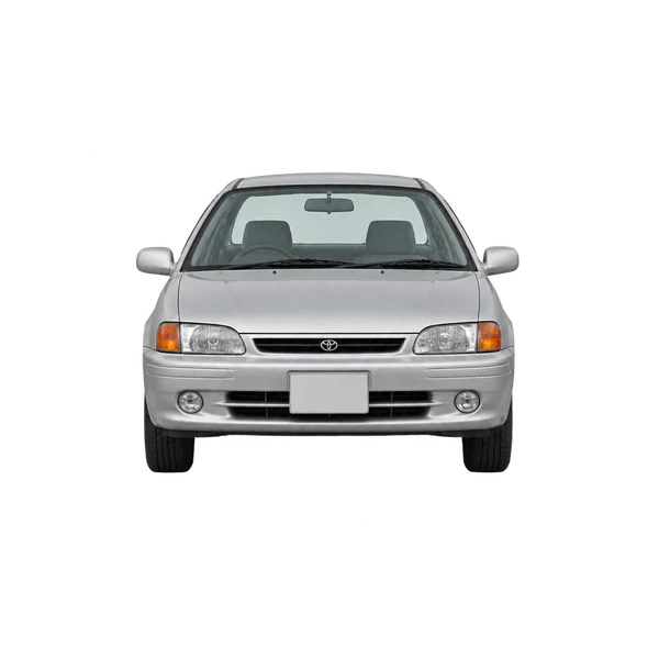 Toyota Cynos 1995 en plateado, vista frontal