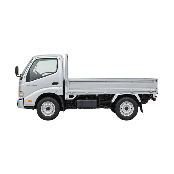 2005 Toyota Dyna 100 in Silber, Ansicht: Seite (nach links gerichtet)