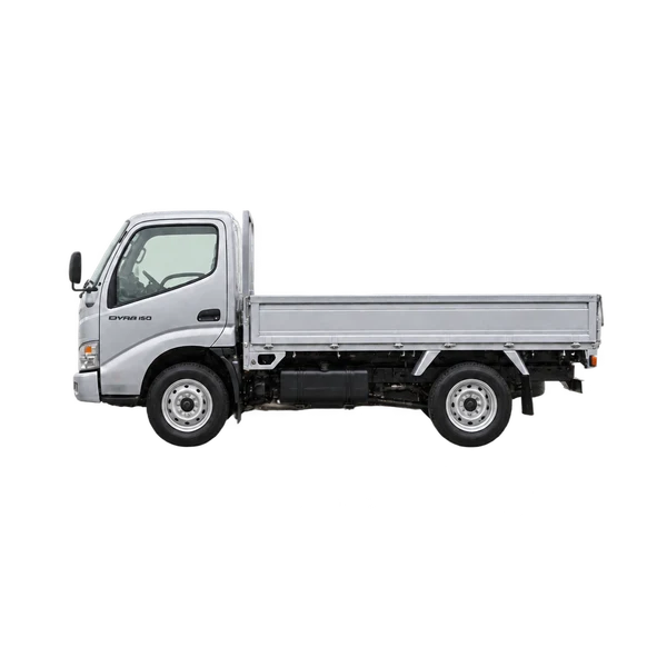 2010 Toyota Dyna 150 in Silber, Ansicht: Seite (nach links gerichtet)