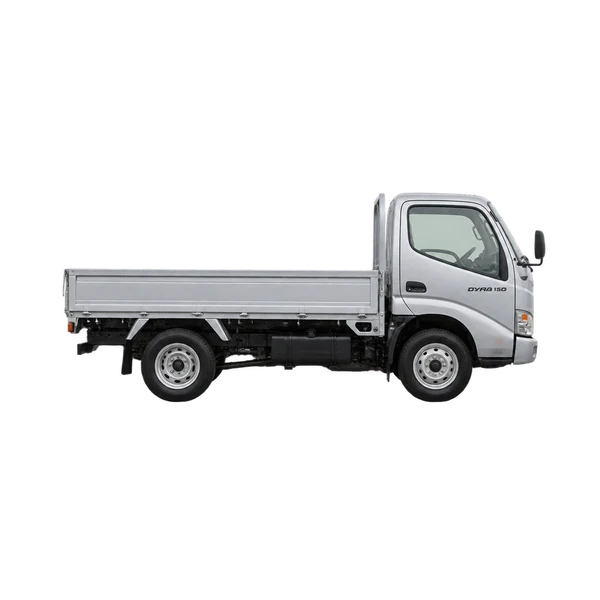 2010 Toyota Dyna 150 in Silber, Ansicht: Seite (nach rechts gewandt)