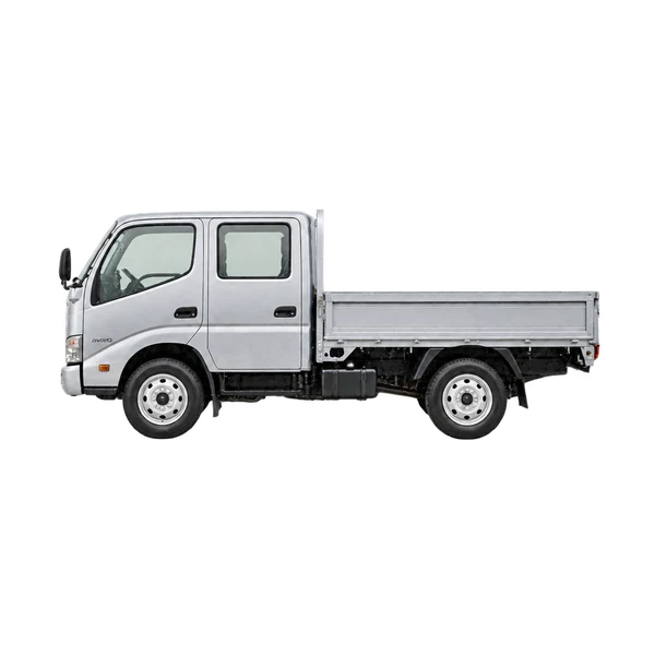 シルバーの2005 Toyota Dyna（側面（左向き）ビュー）