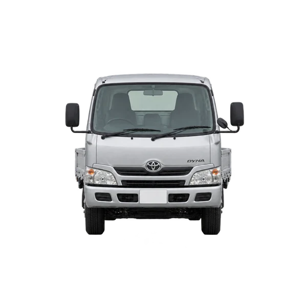 Toyota Dyna 2010 باللون فضي، منظر أمامي