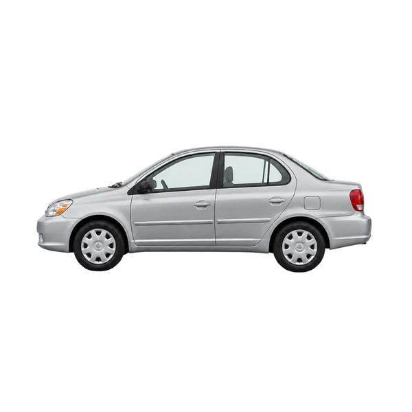 Toyota Echo 2001 argent, vue côté (vers la gauche)