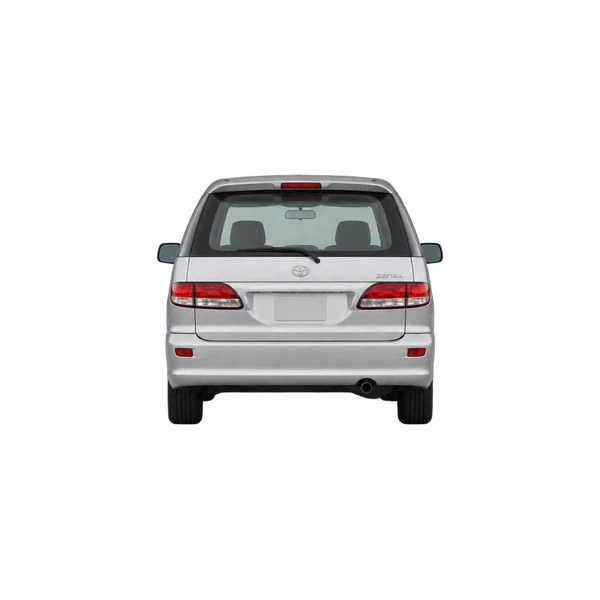 2000 Toyota Estima in Silber, Ansicht: Heck