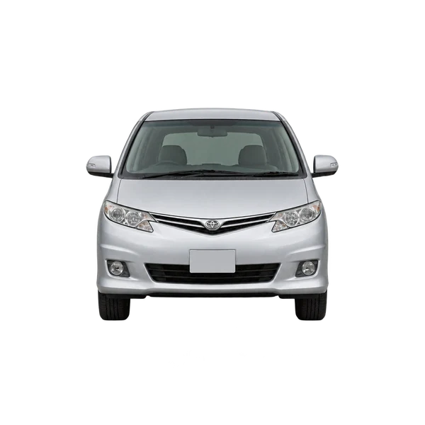 Toyota Estima 2005 en plateado, vista frontal