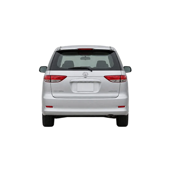 Toyota Estima 2005 en plateado, vista trasera