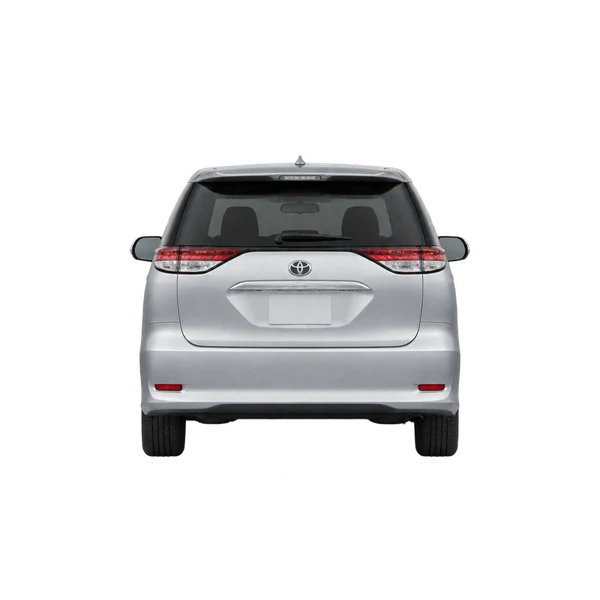2020 Toyota Estima in Silber, Ansicht: Heck