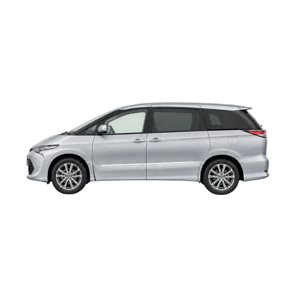 2020 Toyota Estima in Silber, Ansicht: Seite (nach links gerichtet)
