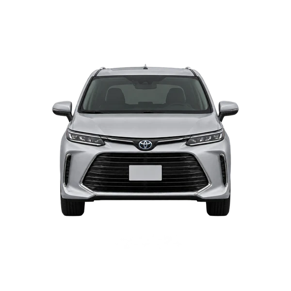 Toyota Estima 2025 argent, vue avant