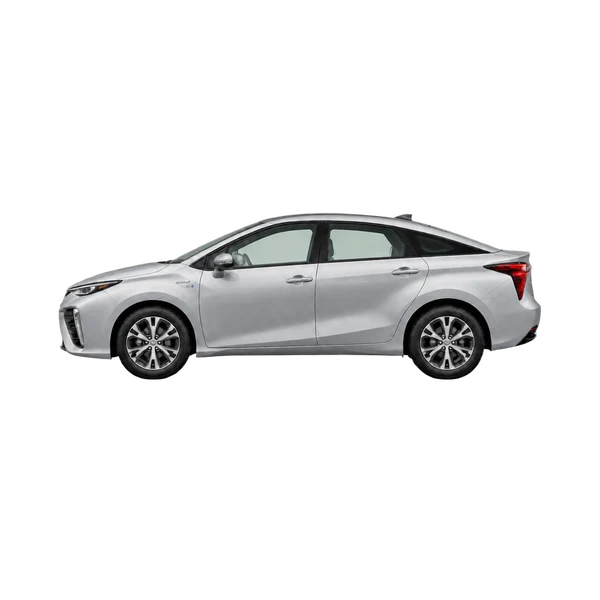 Toyota FCHV-adv 2020 argent, vue côté (vers la gauche)