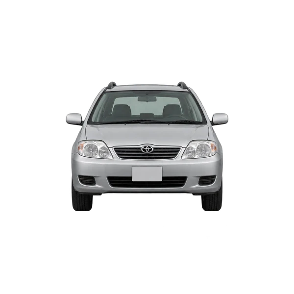 Toyota Fielder 2005 باللون فضي، منظر أمامي
