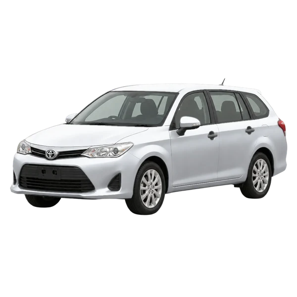 Toyota Fielder 2015 argent, vue trois-quarts avant (orienté vers la gauche)