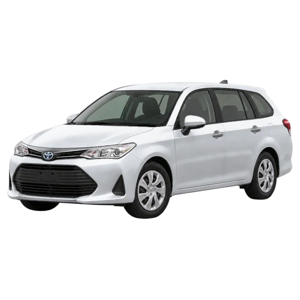シルバーの2021 Toyota Fielder(フロントスリークォーター(左向き)ビュー)