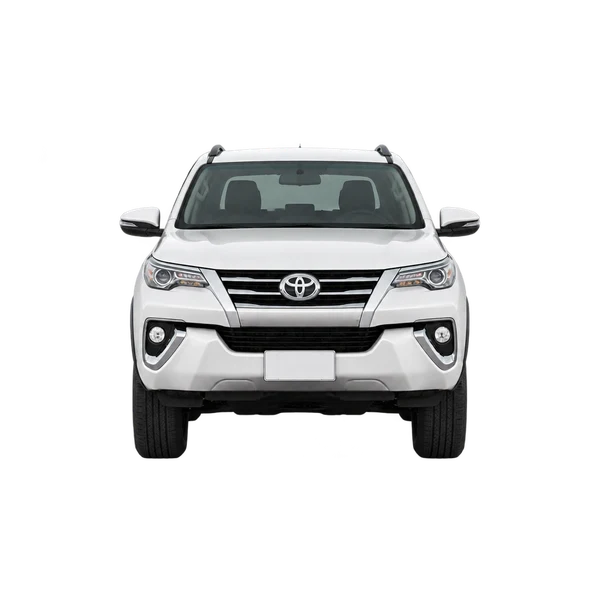 ホワイトの2017 Toyota Fortuner（正面ビュー）