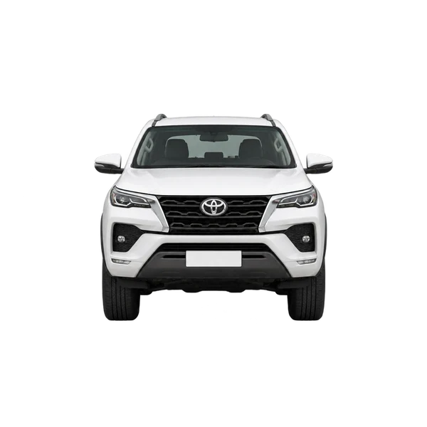 ホワイトの2021 Toyota Fortuner（正面ビュー）