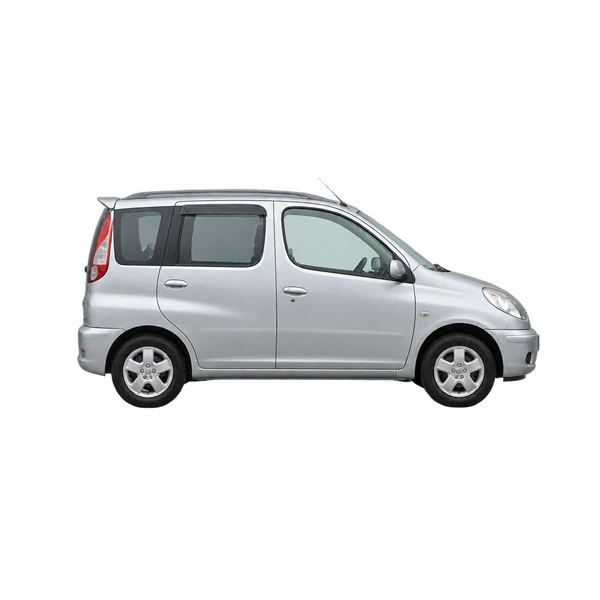 Toyota Funcargo 2005 باللون فضي، منظر منظر جانبي (باتجاه اليمين)