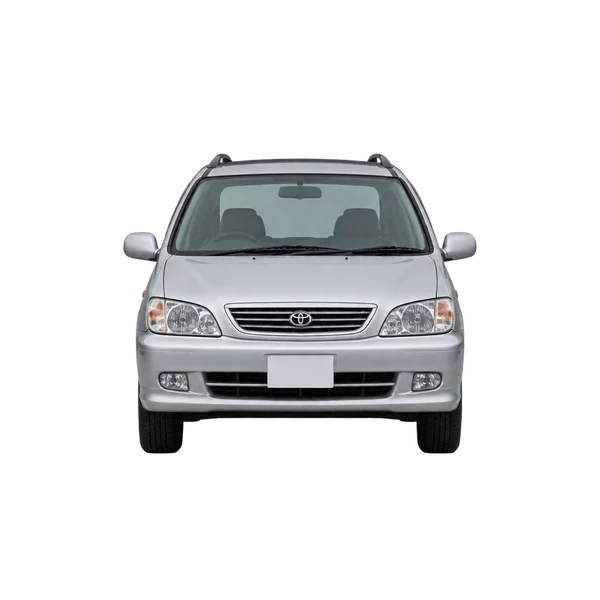 Toyota Gaia 2000 باللون فضي، منظر أمامي