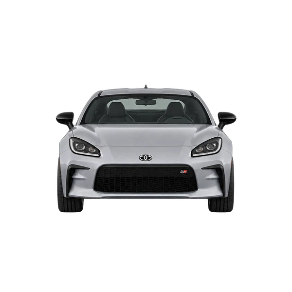 Toyota GR86 2022 باللون فضي، منظر أمامي