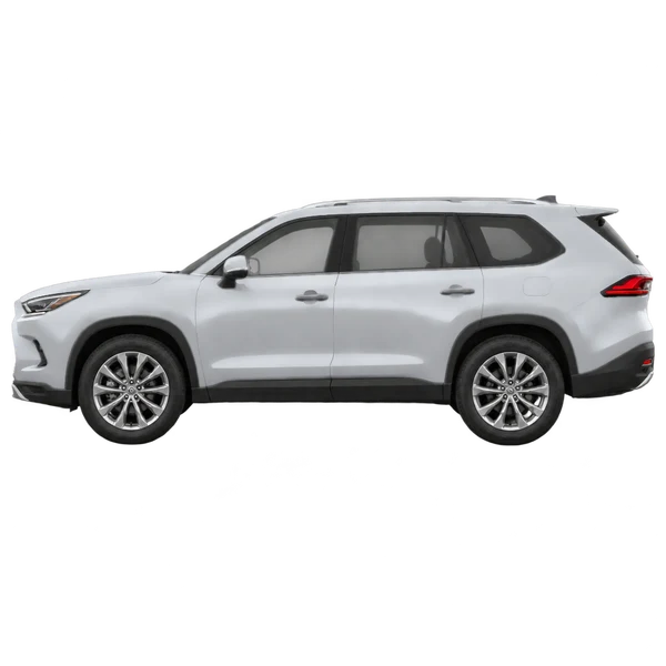 2024 Toyota Grand Highlander in Silber, Ansicht: Seite (nach links gerichtet)