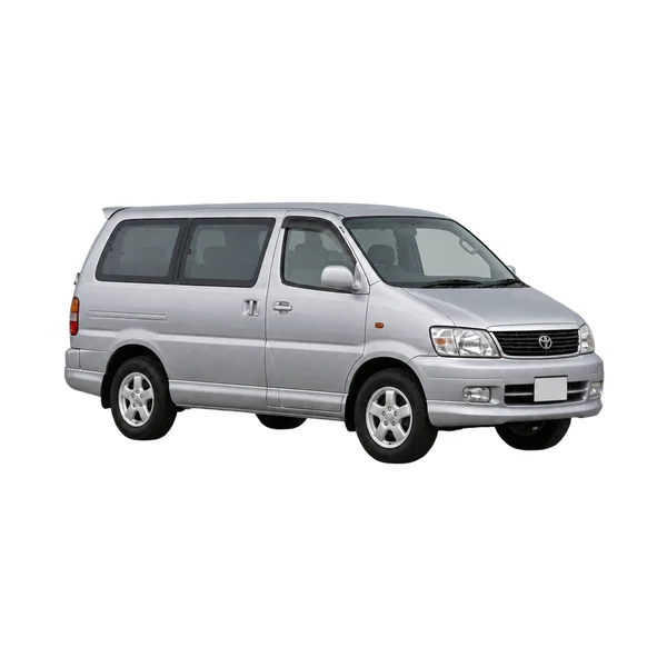2000 Toyota Granvia in Silber, Ansicht: Dreiviertelansicht vorne (nach links gerichtet)