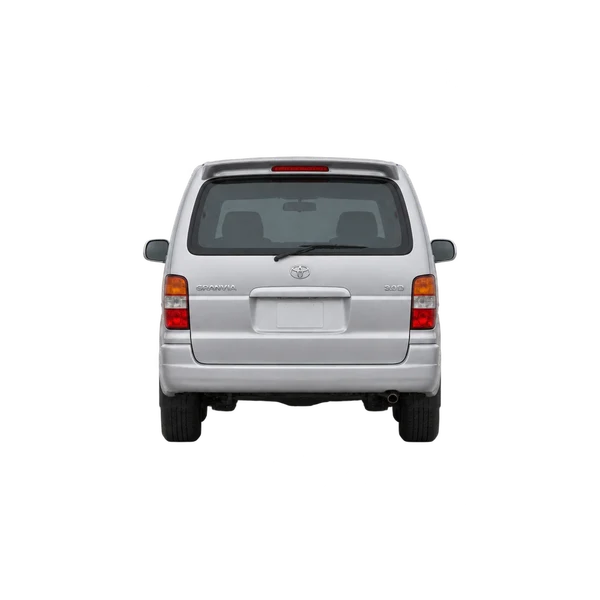 2000 Toyota Granvia in Silber, Ansicht: Heck