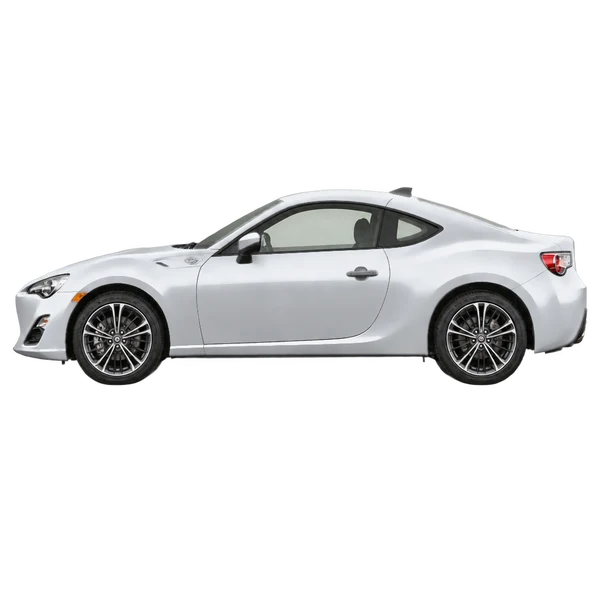 Toyota GT86 2014 argent, vue côté (vers la gauche)