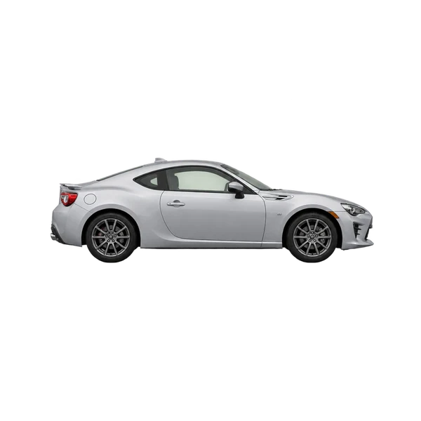 2020 Toyota GT86 in Silber, Ansicht: Seite (nach rechts gewandt)