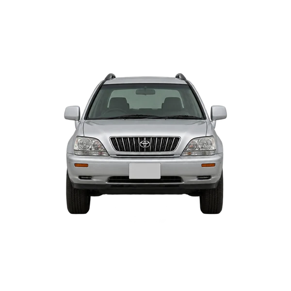 シルバーの1995 Toyota Harrier（正面ビュー）