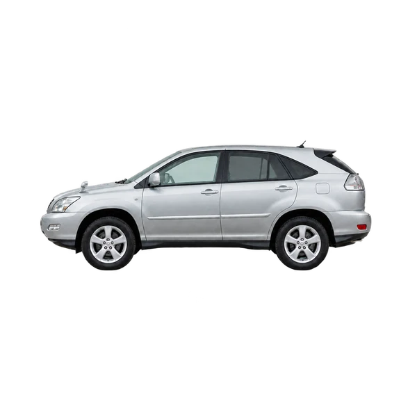 シルバーの2005 Toyota Harrier（側面（左向き）ビュー）