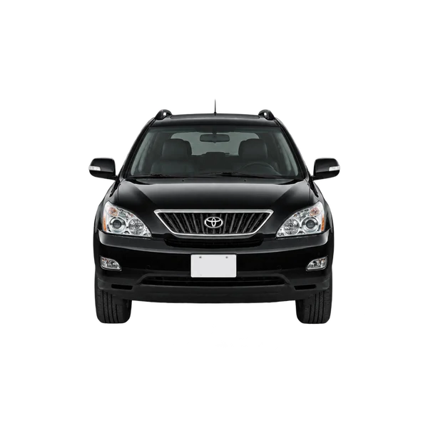 Toyota Harrier 2007 en negro, vista frontal