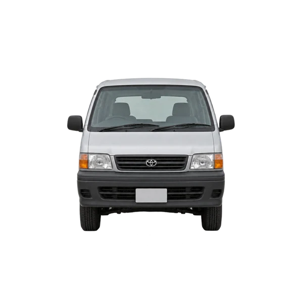 2000 Toyota Hiace 2.4D Lang in Silber, Ansicht: Front