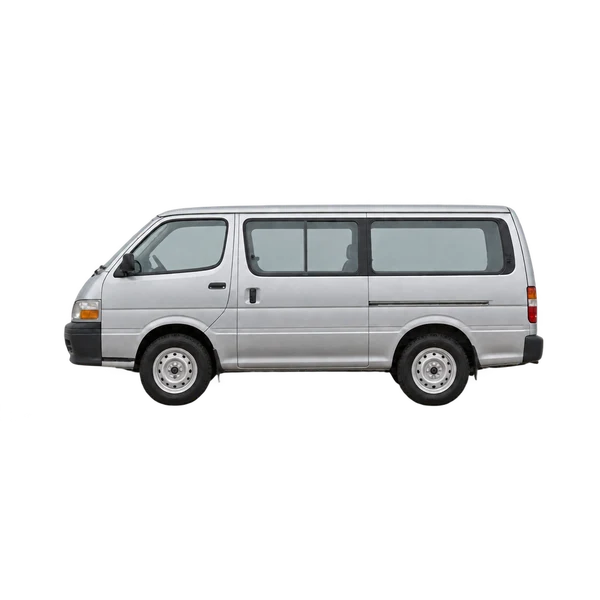 2000 Toyota Hiace 2.4D Lang in Silber, Ansicht: Seite (nach links gerichtet)
