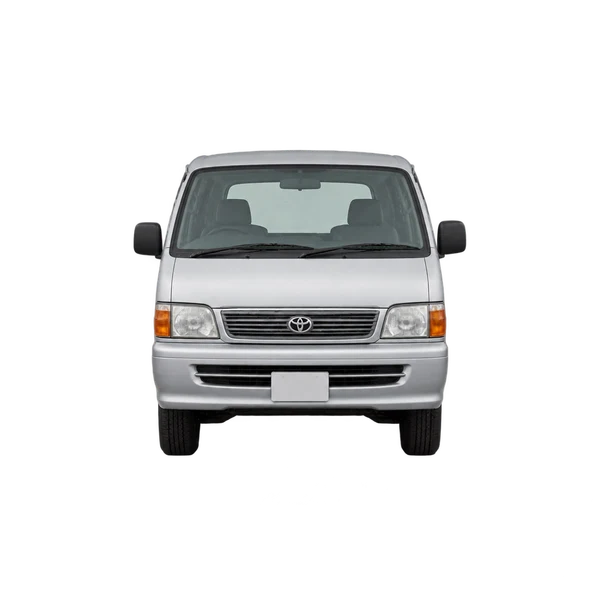 2000 Toyota Hiace 2.4D SO in Silber, Ansicht: Front