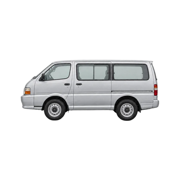 2000 Toyota Hiace 2.4D SO in Silber, Ansicht: Seite (nach links gerichtet)