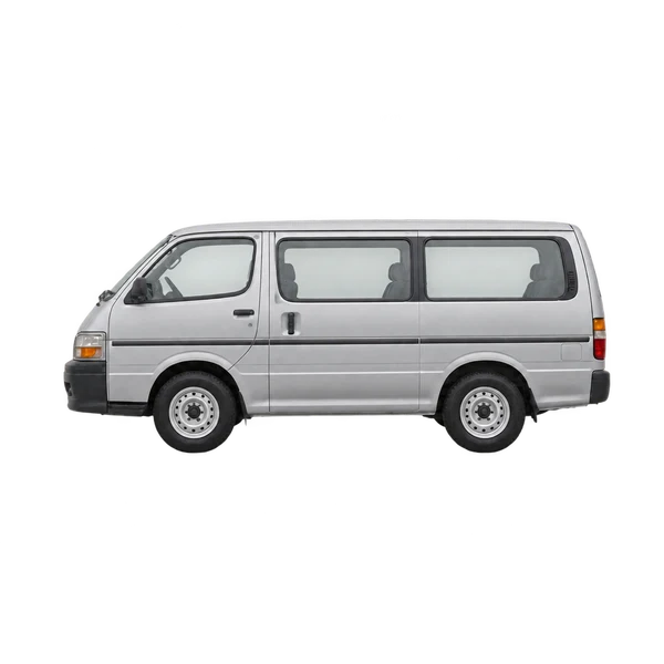 1995 Toyota Hiace in Silber, Ansicht: Seite (nach links gerichtet)