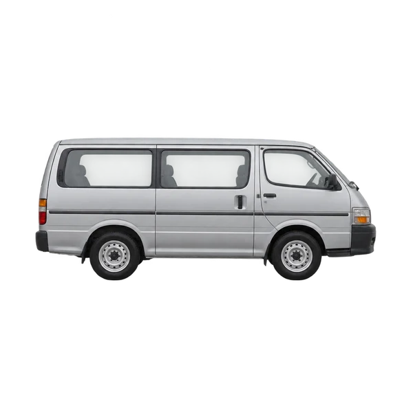 1995 Toyota Hiace in Silber, Ansicht: Seite (nach rechts gewandt)