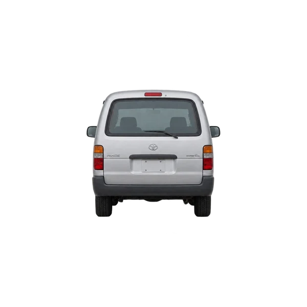 2000 Toyota Hiace in Silber, Ansicht: Heck