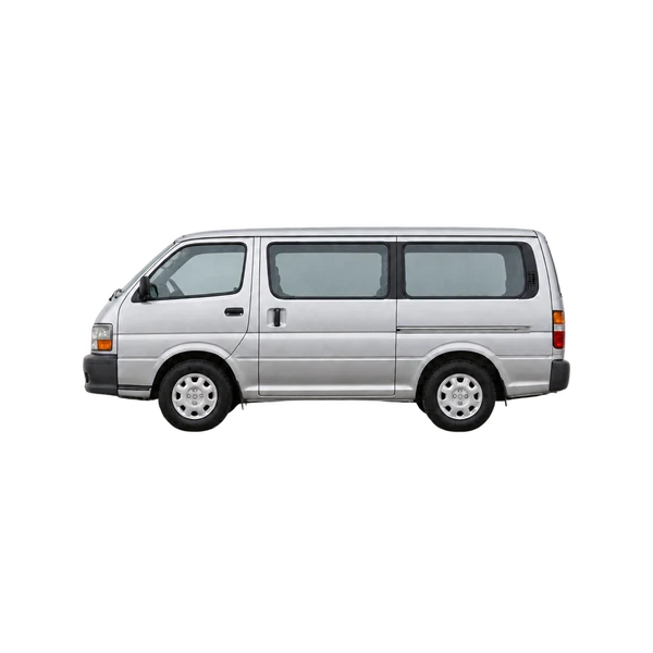2000 Toyota Hiace in Silber, Ansicht: Seite (nach links gerichtet)