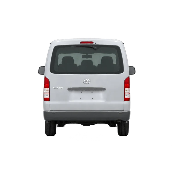 2016 Toyota Hiace in Silber, Ansicht: Heck