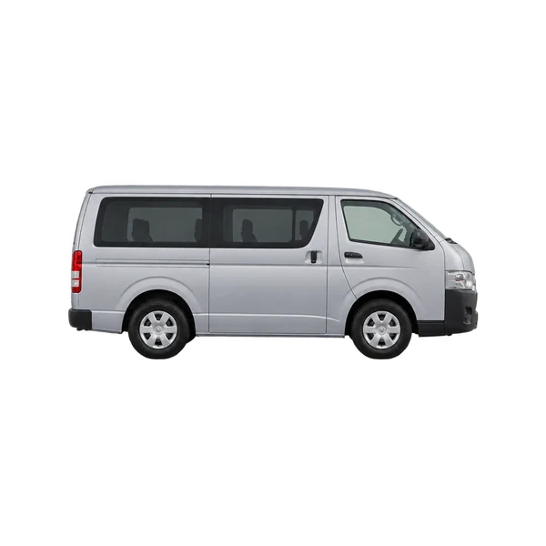 2020 Toyota Hiace in Silber, Ansicht: Seite (nach rechts gewandt)
