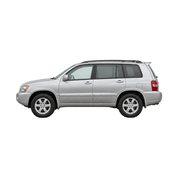 silver 2000 Toyota Highlander side (facing left) view