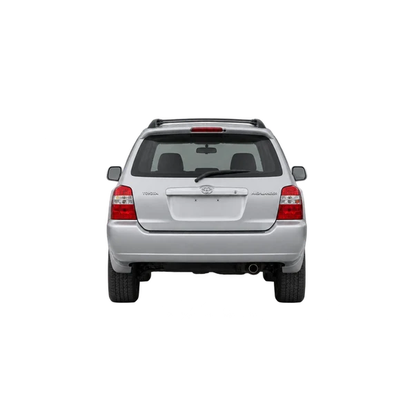 Toyota Highlander 2006 en plateado, vista trasera