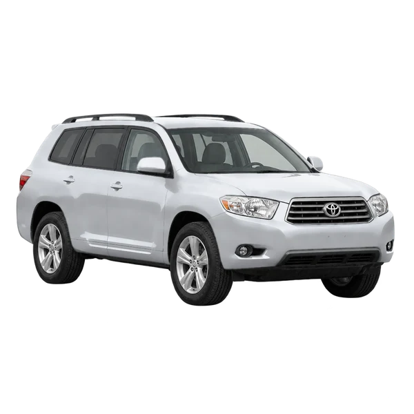 Toyota Highlander 2010 argent, vue trois-quarts avant (orienté vers la gauche)