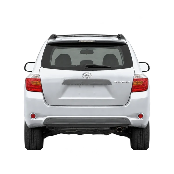 Toyota Highlander 2012 en plateado, vista trasera